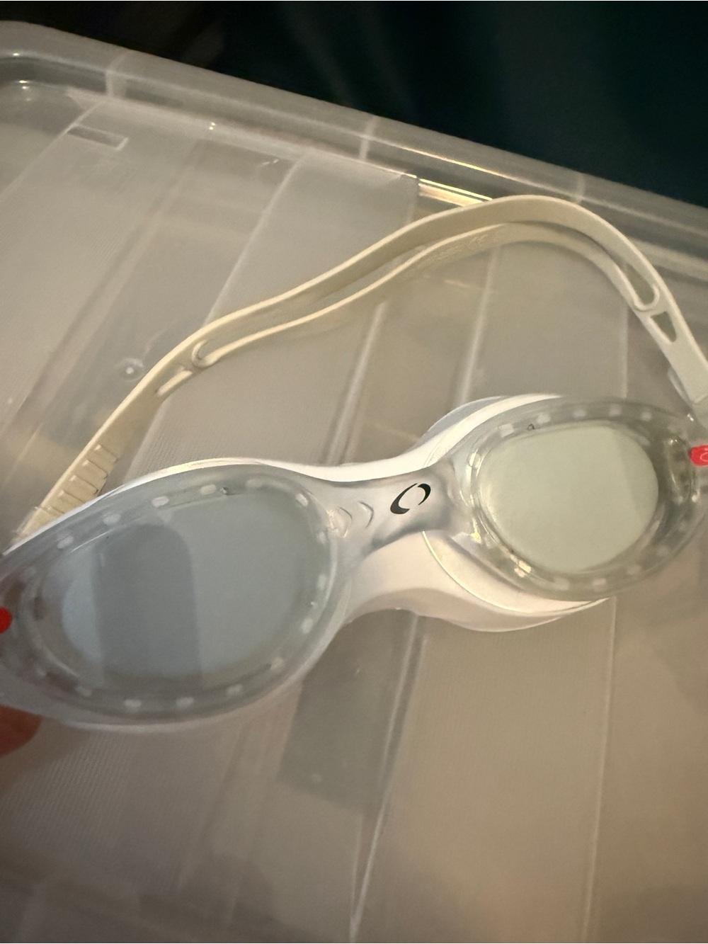Oceanic Men’s Swimming Goggles with White Strap